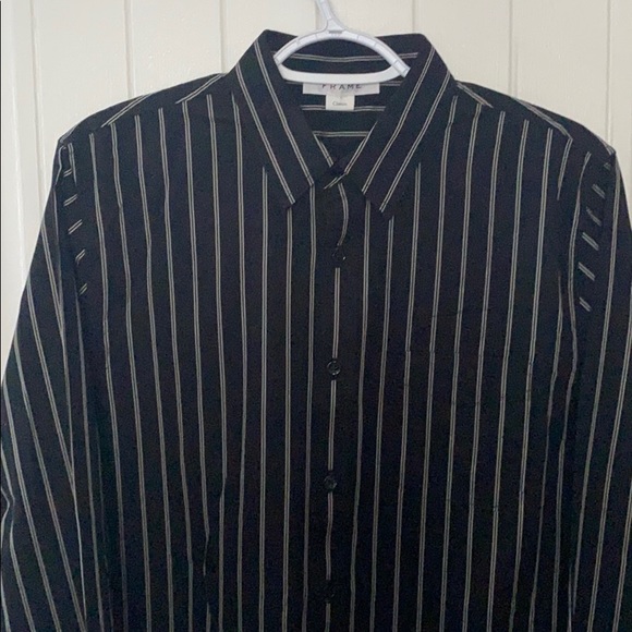 FRAME Mens Button Down Shirt - Picture 4 of 7